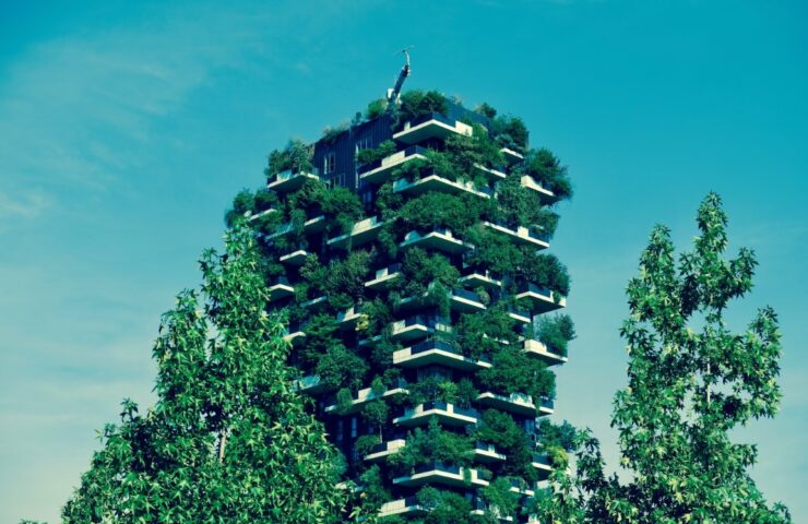 low-angle-view-plants-against-blue-sky