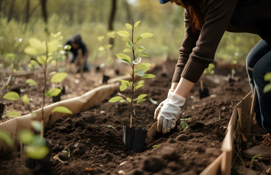 planting-trees-sustainable-future-community-garden-environmental-conservation-promoting